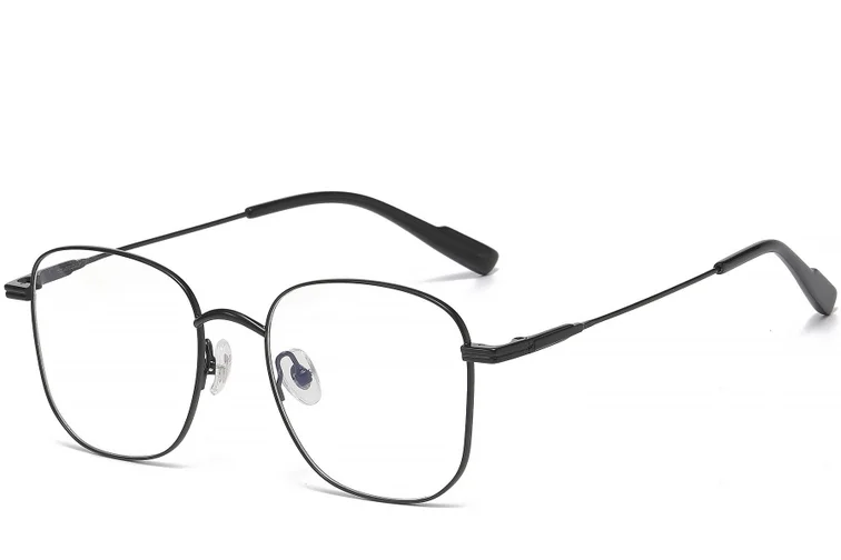 Geometric Black Titanium Glasses #BS1913-0470