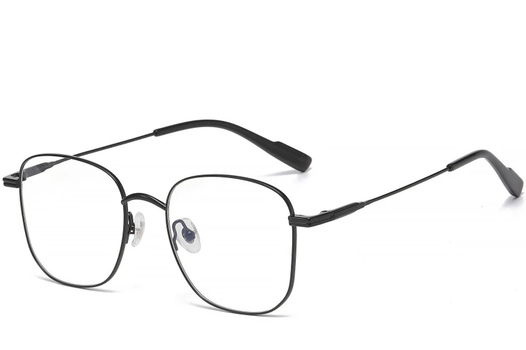 Lunettes géométriques en titane noir #BS1913-0470