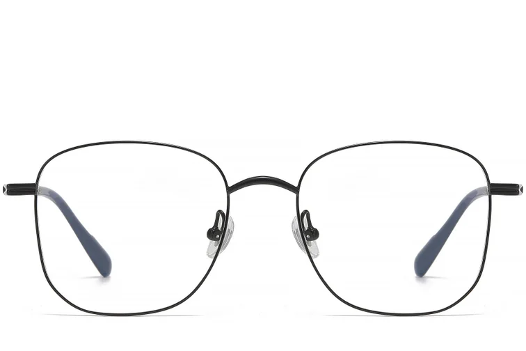 Geometric Black Titanium Glasses #BS1913-0470