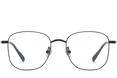 Geometric Black Titanium Glasses #BS1913-0470