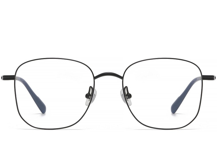 Lunettes géométriques en titane noir #BS1913-0470