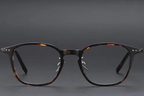 Lunettes rectangulaires en acétate écaille de tortue #BS1913-0475