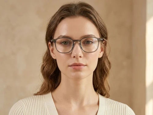 Lunettes rectangulaires en acétate gris #BS1913-0476