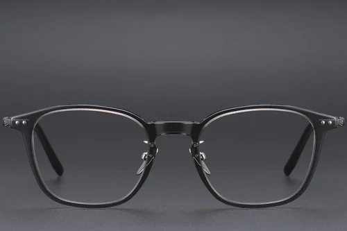 Lunettes rectangulaires en acétate gris #BS1913-0476