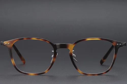 Lunettes rectangulaires en acétate écaille de tortue #BS1913-0477