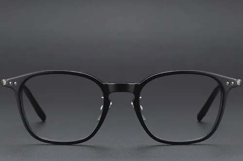 Lunettes rectangulaires en acétate noir #BS1913-0479