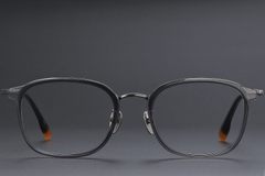 Rectangular Gray Titanium Glasses #BS1913-0482