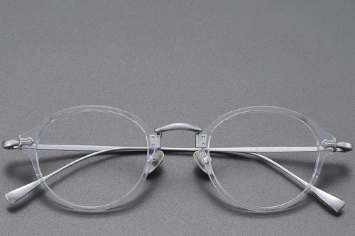 Lunettes ovales transparentes en titane #BS1913-0491