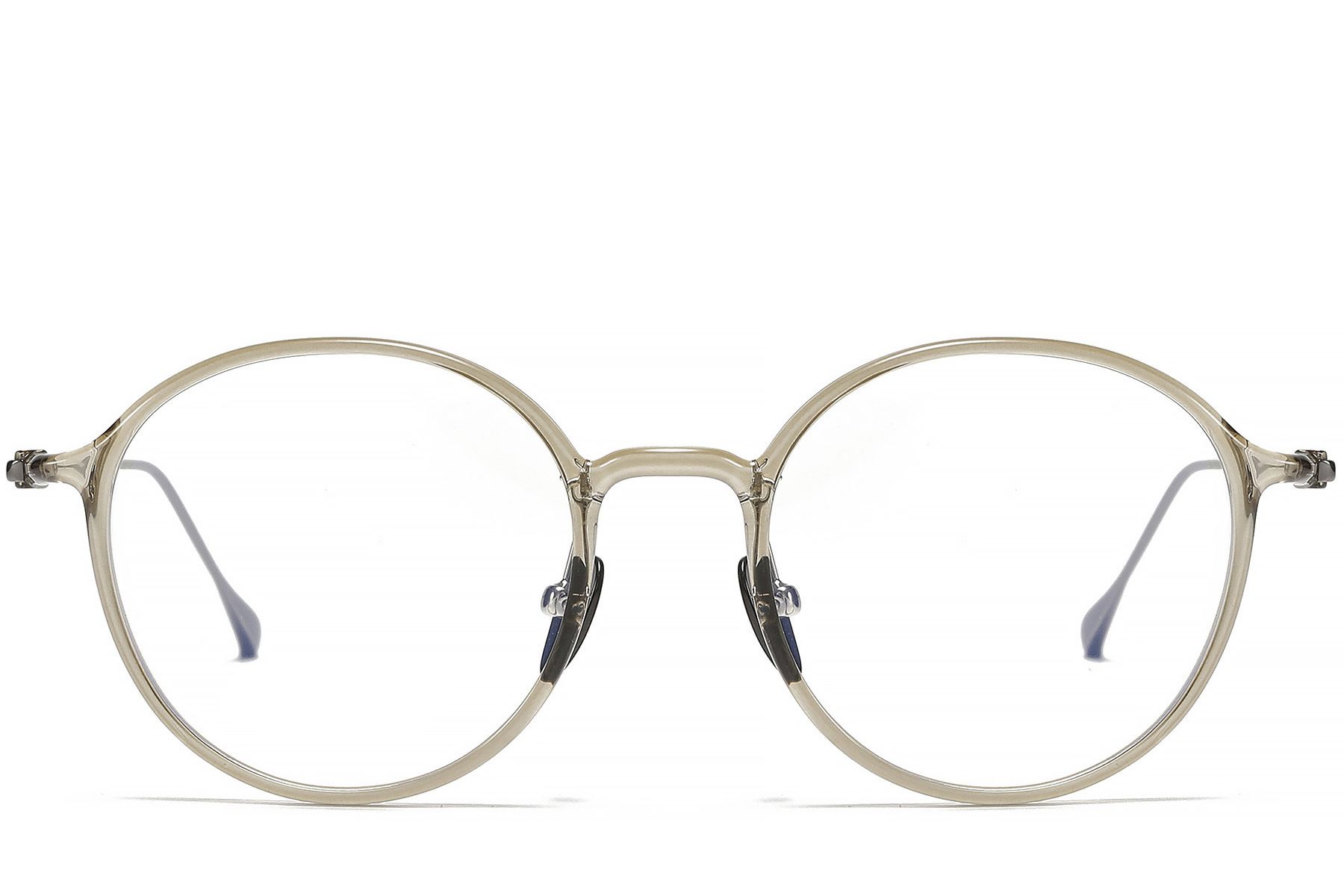 Oval Green Titanium Glasses #BS1913-0499