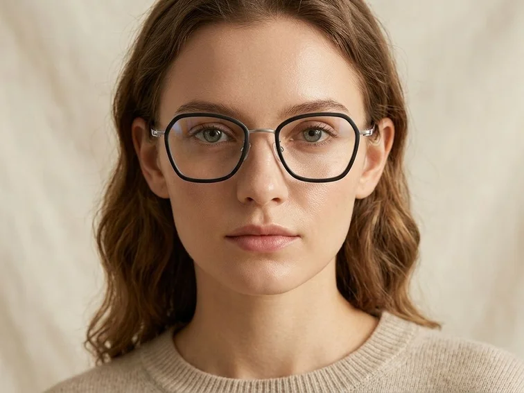 Butterfly Black Titanium Glasses #BS1913-0507
