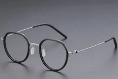 Geometric Black Titanium Glasses #BS1913-0522