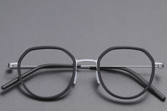 Geometric Black Titanium Glasses #BS1913-0522