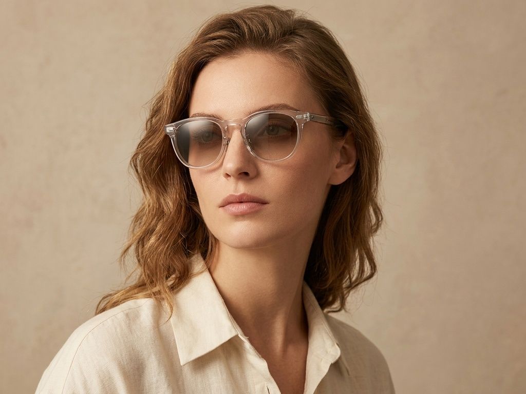 Oval Brown Acetate Sunglasses #BS1913-0523