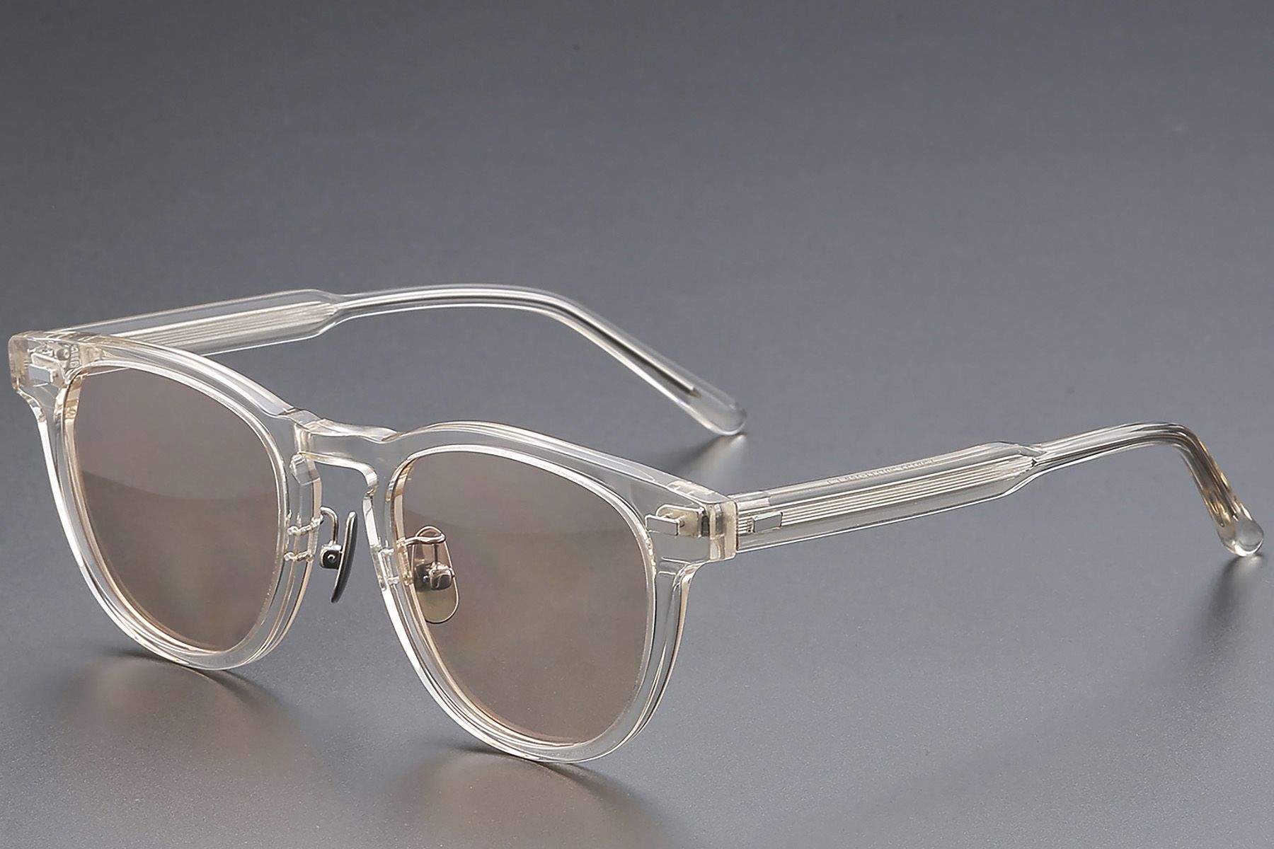 Oval Brown Acetate Glasses #BS1913-0523