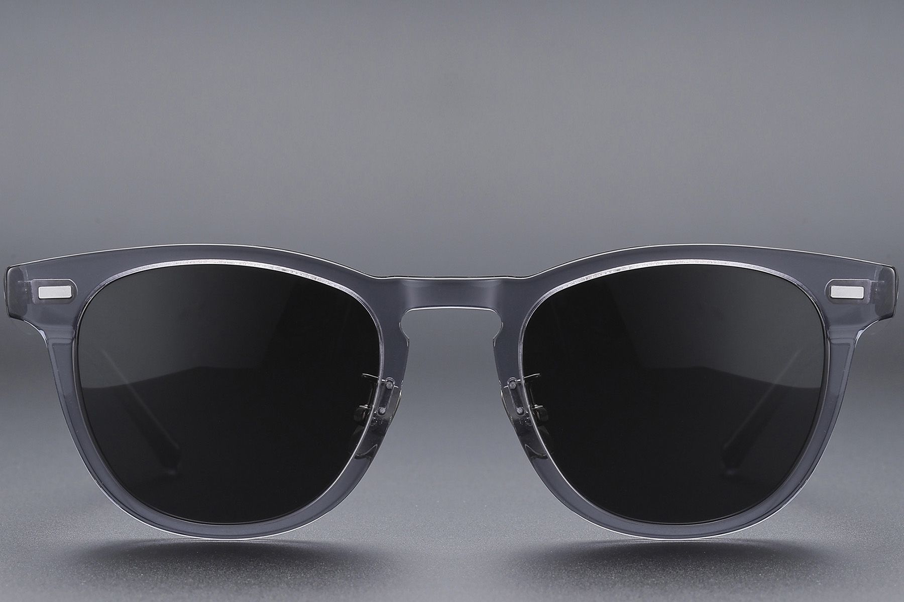 Oval Gray Acetate Glasses #BS1913-0524