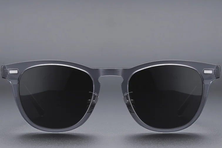 Oval Grey Acetate Sunglasses #BS1913-0524
