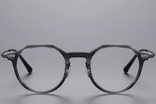 Oval Gray Titanium Glasses #BS1913-0531