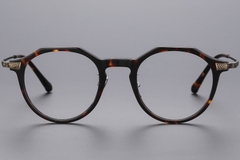 Gafas de titanio ovaladas de carey n.° BS1913-0533