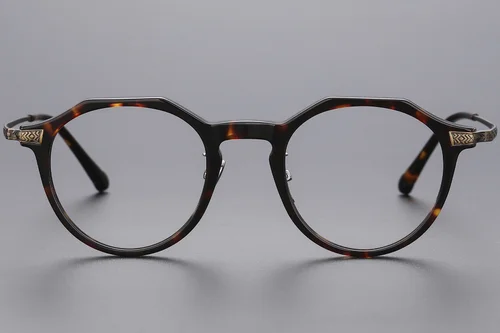 Lunettes ovales en titane écaille de tortue #BS1913-0533