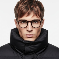 Gafas de titanio ovaladas de carey n.° BS1913-0533