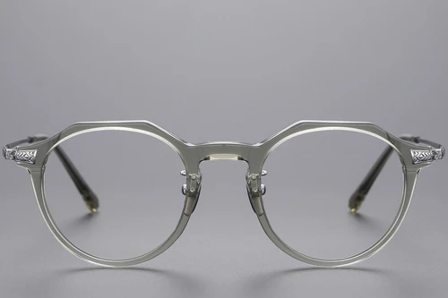 Oval Green Titanium Glasses #BS1913-0534