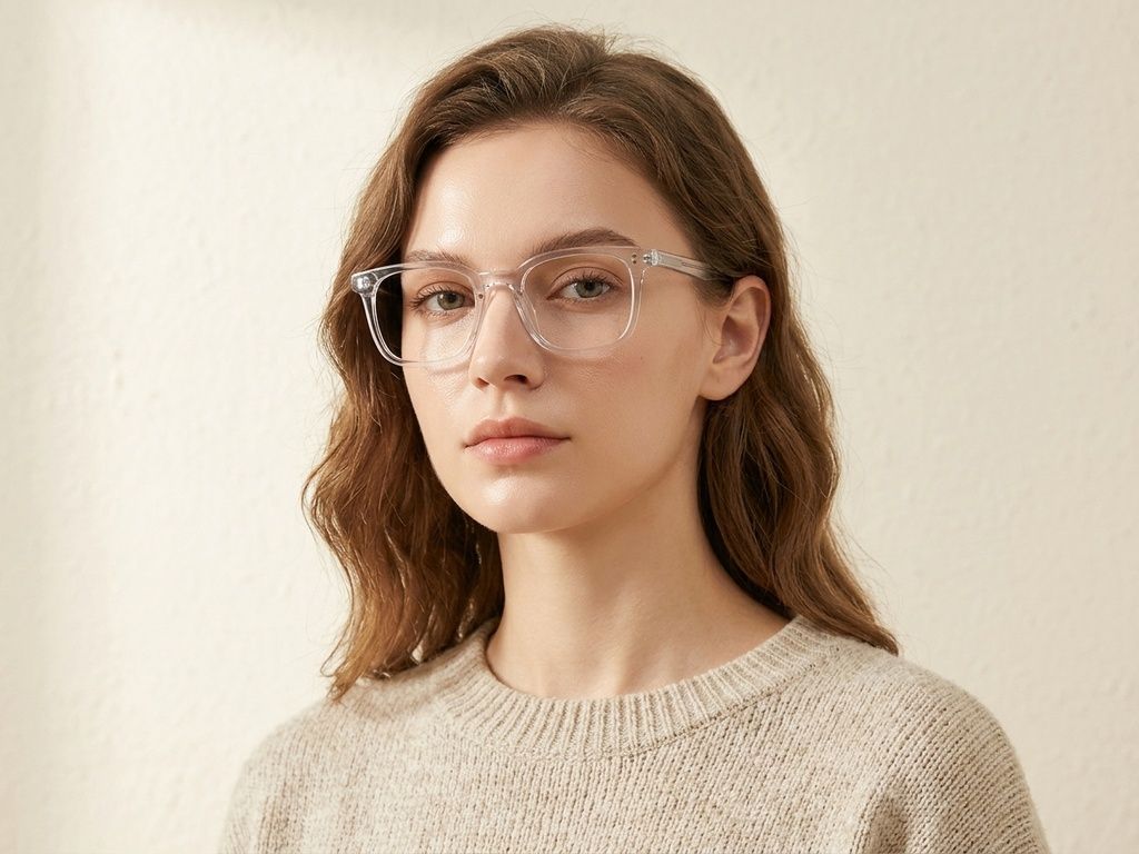 Rectangular Gray Titanium Glasses #BS1913-0541
