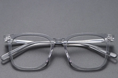 Rectangular Gray Titanium Glasses #BS1913-0541