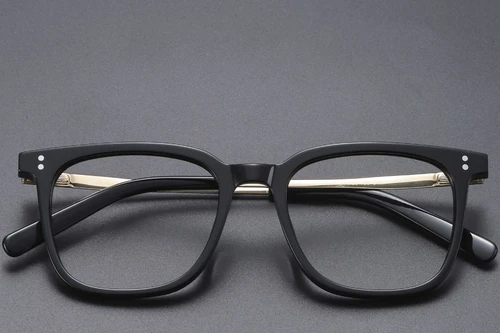 Rectangular Black Titanium Glasses #BS1913-0543