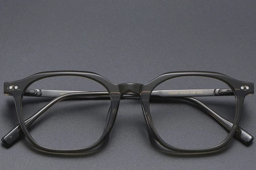 Rectangular Green Titanium Glasses #BS1913-0551