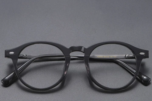 Oval Gray Titanium Glasses #BS1913-0554