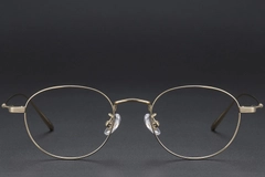 Gafas ovaladas de titanio dorado #BS1913-0573