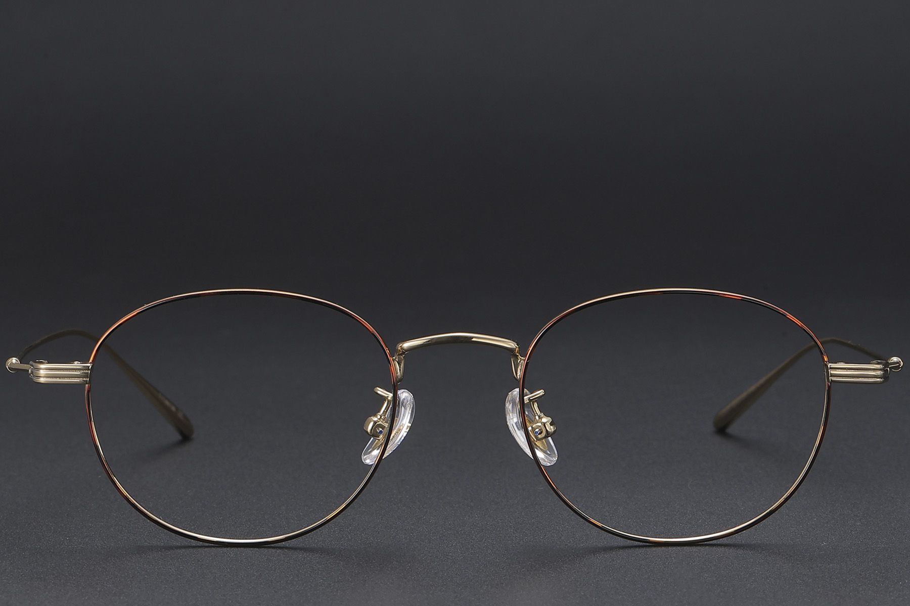 Oval Brown Titanium Glasses #BS1913-0574