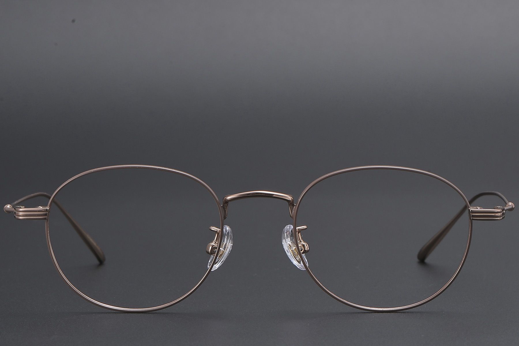 Oval Copper Titanium Glasses #BS1913-0577