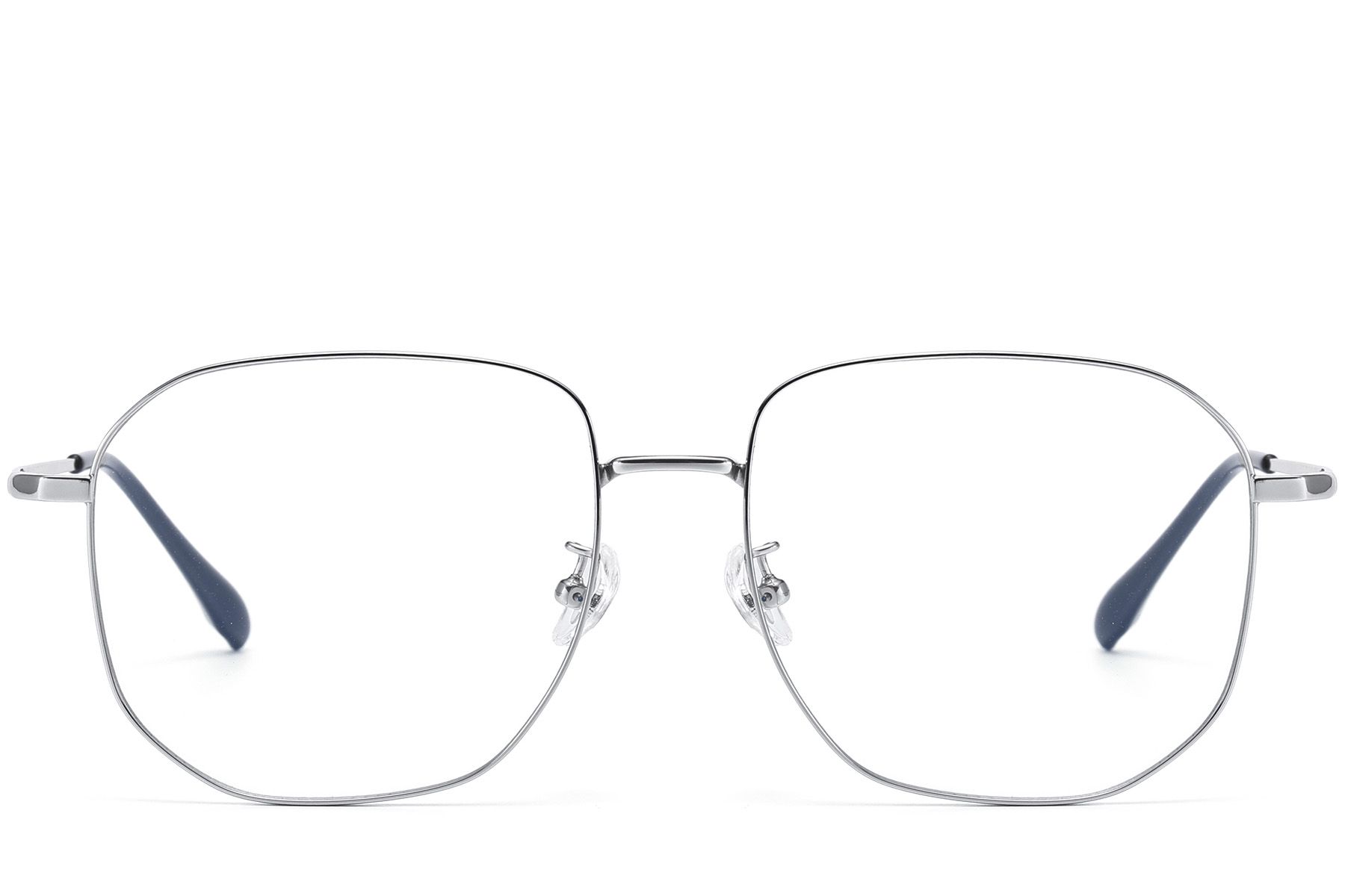 Geometric Silver Titanium Glasses #BS1913-0580