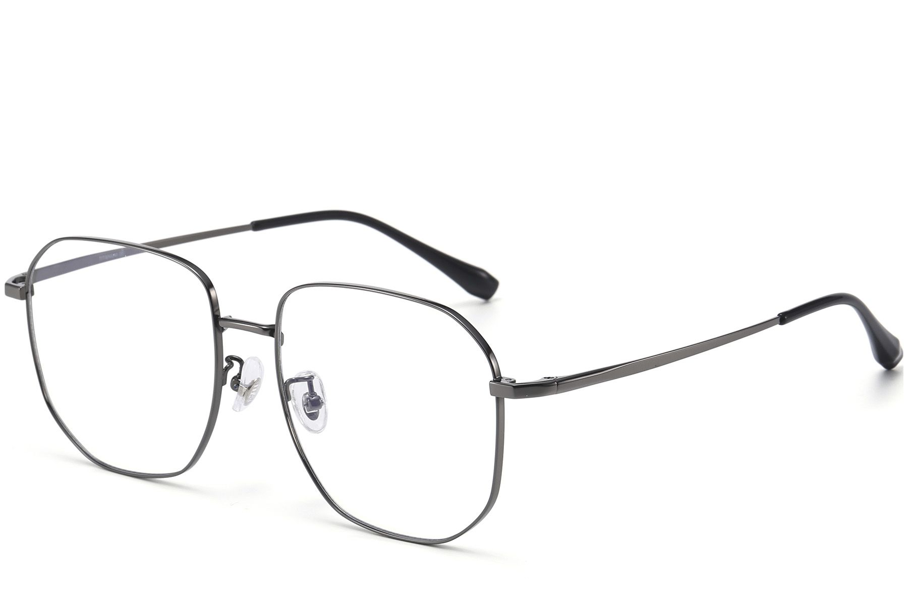 Geometric Grey Titanium Glasses #BS1913-0581
