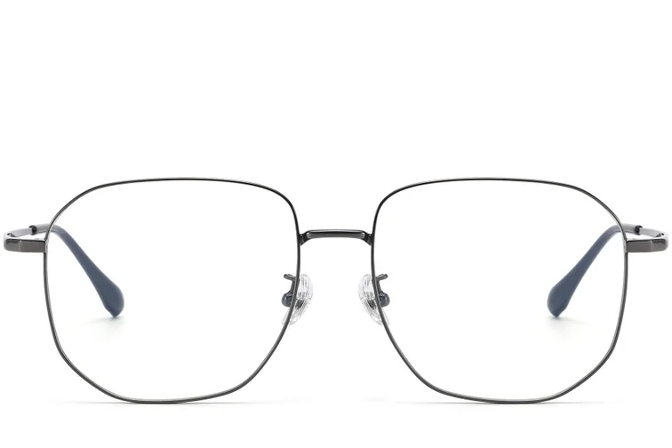 Geometric Grey Titanium Glasses #BS1913-0581
