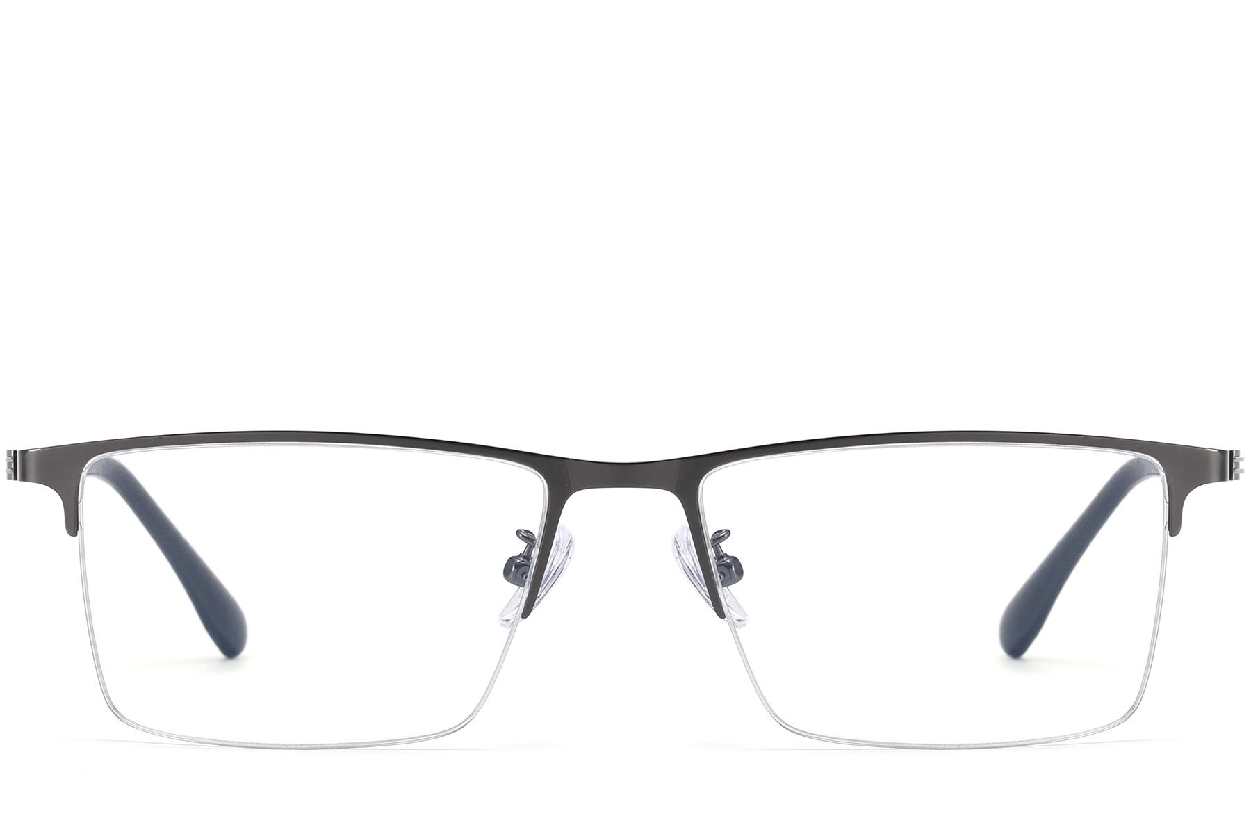 Halfomrande grijze titanium bril #BS1913-0593