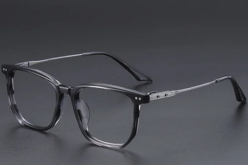 Lunettes rectangulaires en acétate gris #BS1913-0599