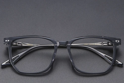 Rectangular Grey Acetate Glasses #BS1913-0600