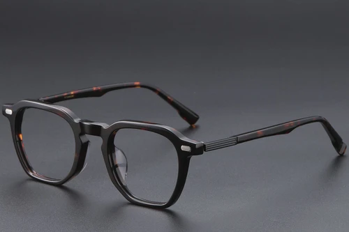 Rectangular Tortoiseshell Acetate Glasses #BS1913-0602