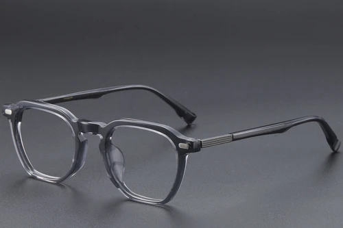 Rectangular Grey Acetate Glasses #BS1913-0603