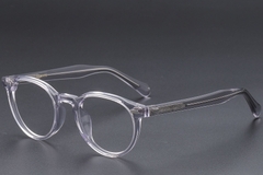 Gafas ovaladas de acetato transparente #BS1913-0610