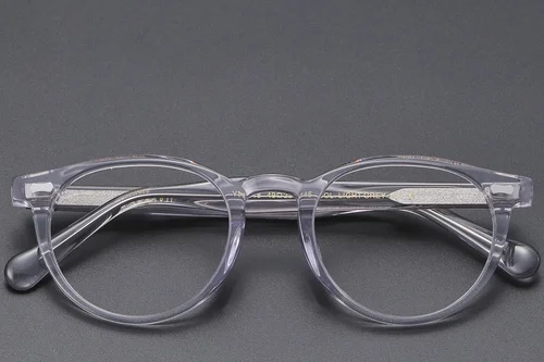 Verres ovales en acétate transparent #BS1913-0610