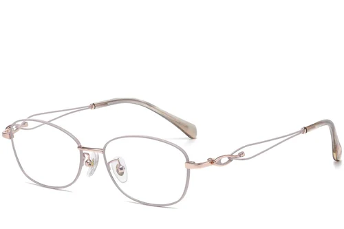 Lunettes papillon roses en métal #BS1913-0617
