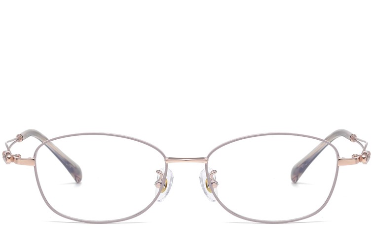 Occhiali in metallo rosa a forma di farfalla #BS1913-0617