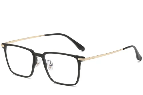 Lunettes rectangulaires noires TR90 #BS1913-0618