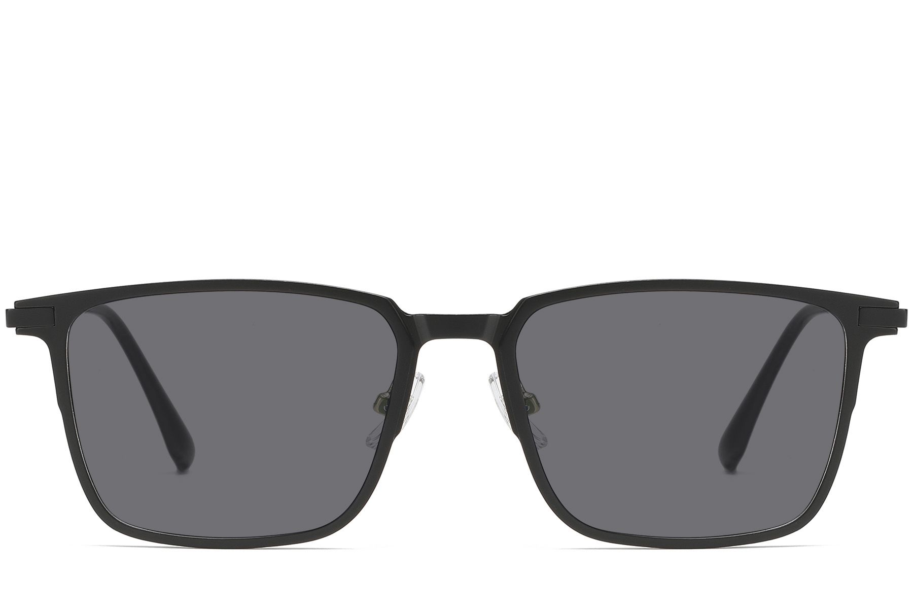 Rectangular Black TR90 Clip-on Sunglasses #BS1913-0619
