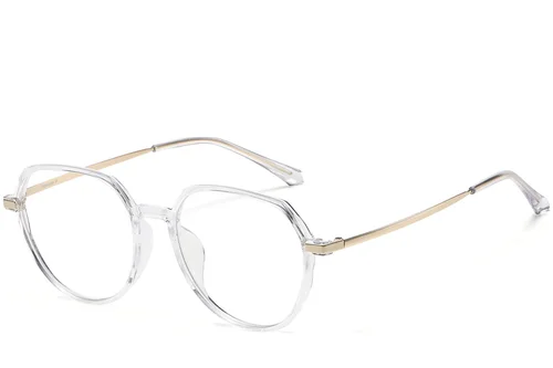 Lunettes ovales transparentes TR90 #BS1913-0622