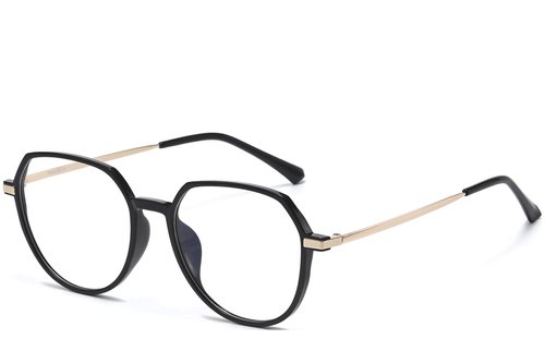 Lunettes ovales noires TR90 #BS1913-0624