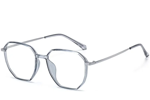 Lunettes géométriques grises TR90 #BS1913-0625